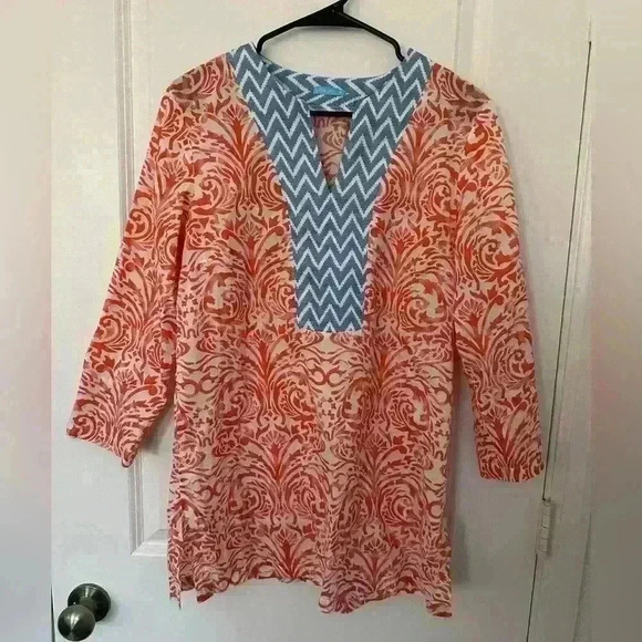 J McLaughlin Tunic Womans  Medium 100% Cotton - Picture 1 of 7